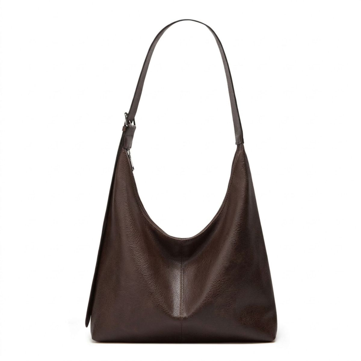 Alilang Faux Leather Hobo Shoulder Bag with Adjustable Strap and Roomy Pockets - thumbnail 10