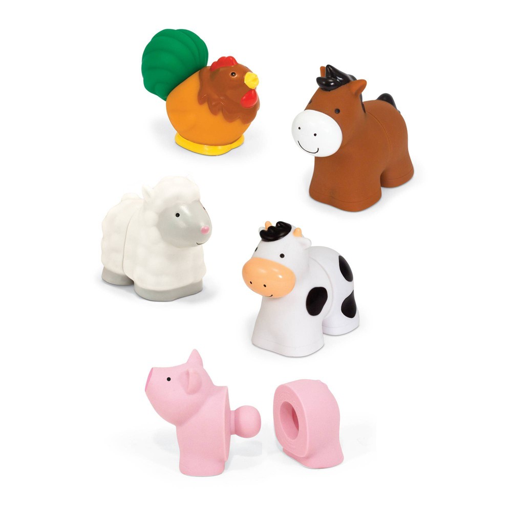 Photos - Construction Toy Melissa&Doug Melissa & Doug Pop Blocs Farm Animals Educational Baby Toy - 10pc 