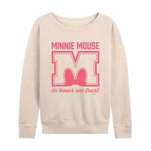 Women's - Disney - Minnie Mouse Lightweight French Terry Slouchy - 1 of 4