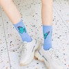 Anna-Kaci Women's 2-Pack Butterfly Graphic Crew Socks Soft Knit Ribbed Cuff Stylish Casual Sock Set - 2 of 4