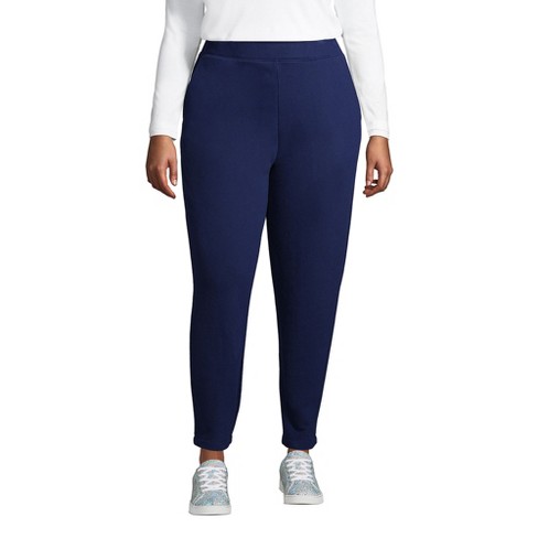 Lands' End Women's Plus Size Serious Sweats Ankle Sweatpants - 1x