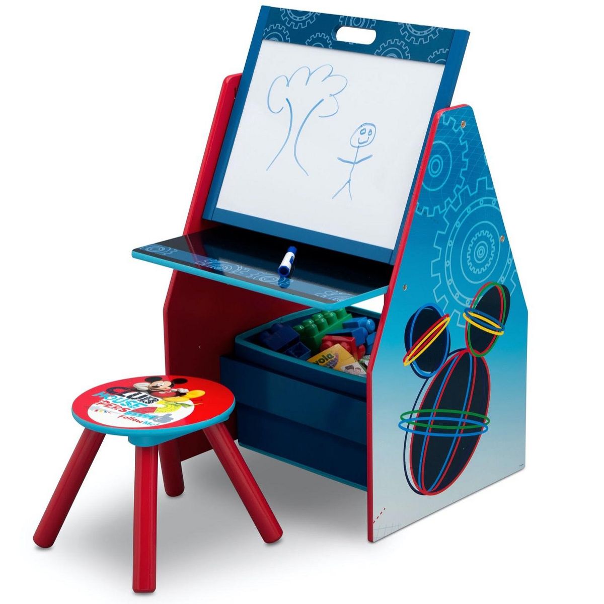 Delta Children Mickey Mouse Deluxe Kids Easel Desk - thumbnail 6