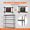 YONWAY 5-Tier Adjustable Storage Shelving Unit Detachable Into Two Separate Storage Racks With 16 Rubber Feet For Pantry,18" D x 48" W x 72" H - 4 of 4