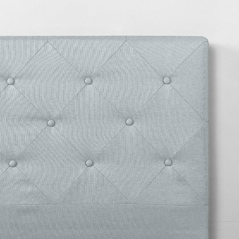 King Shalini Upholstered Platform Bed Frame Light Gray - Zinus, 6 of 10