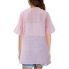 Girls Swimsuit Cover Up Kids Fashion Open Front Swimwear Swiss Polka Dot Summer Beach Dress - 3 of 4