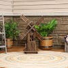 Sunnydaze Outdoor Wooden Dutch-Inspired Rustic Windmill Lawn and Garden Yard Decorative Statue - 34" - 4 of 4