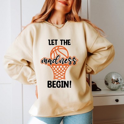 Simply Sage Market Women's Graphic Sweatshirt Basketball Madness Hoop