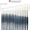 Borciani e Bonazzi Unico Bianco Synthetic Series 830 Paint Brush, Round 3 - Acrylic, Oil, Gel, Impasso Painting - Ergonomic Handle, Cruelty-Free, - 2 of 4