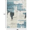 Abstract Area Rug - Machine washable soft carpet with non-slip backing, foldable & stain-resistant - 2 of 4