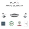 Ecopots Round Recycled Plastic Modern In/Outdoor Planter Flower Pot Saucer - 2 of 3