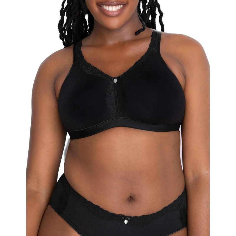 Curvy Couture  Women's Cotton Luxe Unlined Wireless Bra, 6 of 9