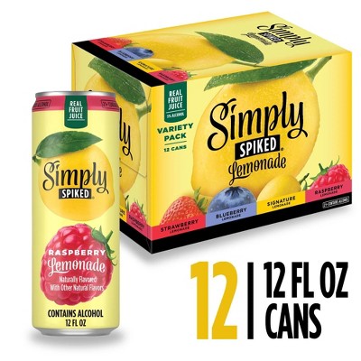Simply Spiked Lemonade Variety Pack - 12pk/12 fl oz Cans