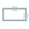 Amanti Art 14"x26" Sky Blue Rustic Framed Magnetic Dry Erase Board - 4 of 4