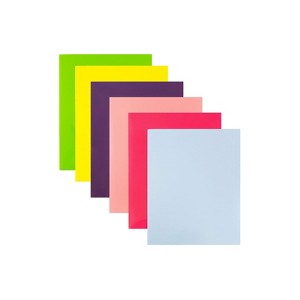 JAM Paper Glossy 2-Pocket Presentation Folders Assorted Colors 385GFASSRT - 1 of 4