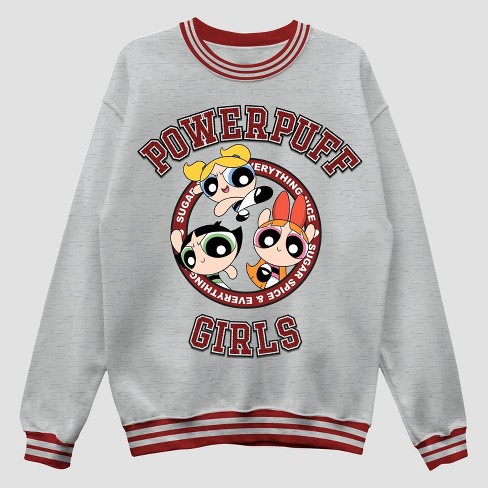 Men's Cartoon Network Powerpuff Girls Graphic Pullover Sweatshirt -  Heathered Gray S