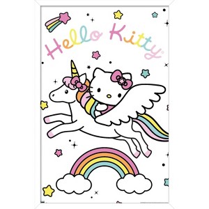 Trends International Hello Kitty - Unicorn Framed Wall Poster Prints - 1 of 4