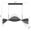 Eurofase Lighting Voltik 144 - Light Chandelier in  Black - 4 of 4