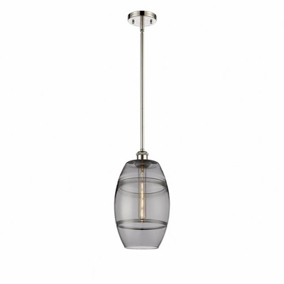 Vaz - 1 Light Stem Hung Mini Pendant In Industrial Style-9.88 Inches Tall and 8 Inches Wide