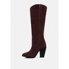 GREAT-STORM Blue Metallic Leather Calf Boots Women - 4 of 4