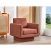 NicBex Teddy Velvet Swivel Accent Chair,Upholstered Swivel Living Room Chairs with Curved Armrest,Cozy Armchair,Accent Chairs for Living Room - 2 of 4
