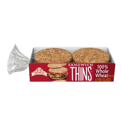 Oroweat 100% Whole Wheat Thins - 12oz