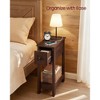 Slim Nightstand with Power Outlet, Superfast Toolless Assembly, Farmhouse Bedside Table, for Living Room - 4 of 4