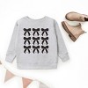 The Juniper Shop Coquette Black Bows Collage Distressed Youth Sweatshirt - 3 of 4