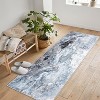 Machine Washable Non-Slip Rubberback Runner Modern Abstract Geometric Print Carpet Traditional Area Rug for Hallway,Bedroom,Living Room - 3 of 4