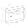 GDFStudio Minimal Joy 42" Wood and Steel Console Table with Shelves - 3 of 4