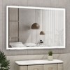 60x40" Oversized LED Bathroom Mirror: Wall Mounted, 3 Color Modes, Aluminum Frame, Large - 3 of 4