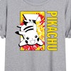 Women's - Pokémon - Tie Dye Pikachu Oversized Graphic T-Shirt - 2 of 4