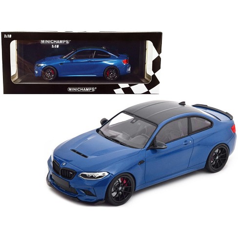 2020 BMW M2 CS Blue Metallic with Carbon Top 1/18 Diecast Model Car by  Minichamps
