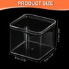 Unique Bargains Square Cube Clear Acrylic Box with Lid for Candy Tiny Jewelry Display - 2 of 4