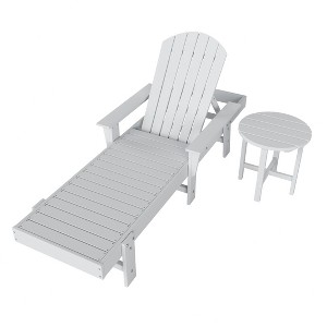 WestinTrends Dylan 2 Piece Adirondack Reclining Chaise Lounge With Arms - 1 of 4