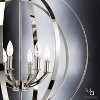 Urban Ambiance Luxury Luxe Industrial Chandelier,  30"H x 27-3/4"W,  Polished Nickel Finish, UHP2328 - 4 of 4