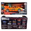 Brian's Toyota Supra Orange with Graphics "Fast & Furious" Movie 1/24 Diecast Model Car by Jada - 3 of 3