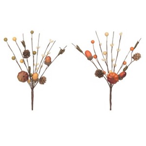 Transpac Fall/Harvest Autumn Berry Pick Set of 2 Fall/Harvest Home Decorations - 1 of 1