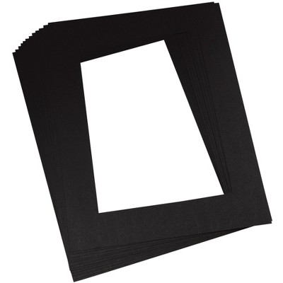 Pacon Pre-Cut Mat Frames, 12 x 18 Inches, Black, Pack of 12