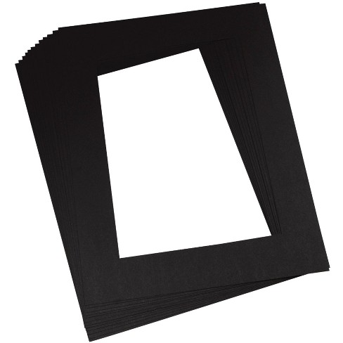 Pacon Pre-cut Mat Frames, 12 X 18 Inches, Black, Pack Of 12 : Target