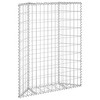 vidaXL Trapezium Gabion Raised Bed Galvanized Steel 31.5"x7.9"x39.4" - 2 of 4
