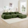 Oversized Corduroy Modular L/U-Shaped Cloud Sectional Sofa with Ottomans, Free combination, Pet-Friendly, No Assembly Required - 3 of 4