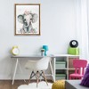 Stupell Industries Nursery Floral Elephant Floating Frame Canvas Art - 3 of 4