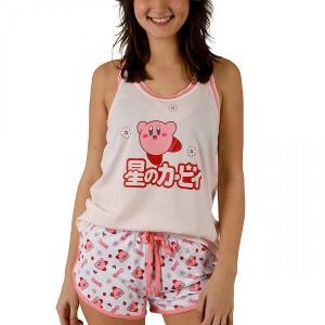 Womens Kirby Floral Junior's Tank Top and Shorts Sleepwear Set - XLarge - 1 of 1