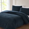 Lush Décor Full/Queen Arden Ribbed Corduroy Comforter Blue - 3 of 4