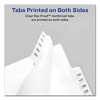 Avery Preprinted Legal Exhibit Side Tab Index Dividers, Allstate Style, 25-Tab, 1 to 25, 11 x 8.5, White, 1 Set, (1701) - 2 of 4
