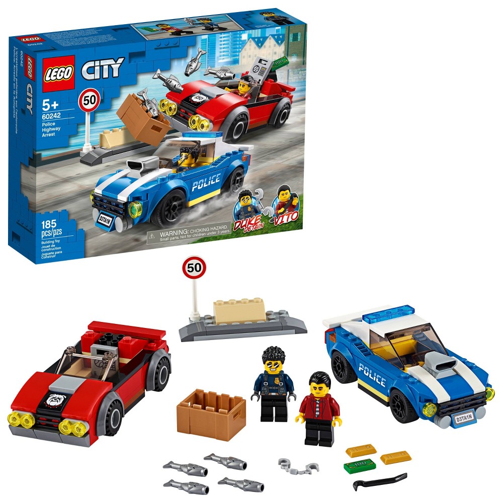 LEGO City Police Highway Arrest Building Set for Kids 60242