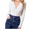Women's Baylee Wrap Long Sleeve Bodysuit - WISTERIA LANE - 2 of 4