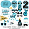 Big Dot of Happiness Two Cool - Boy - Blue 2nd Birthday Party Photo Booth Props Kit - 20 Count - 2 of 4
