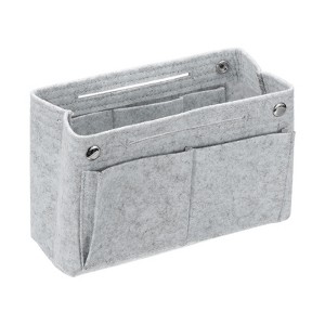 Unique Bargains Felt Multiple Compartments Insert Handbag Organizer 6.7" x 3.9" x 5.9" - 1 of 4