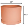 Bloem Mathers Round Resin Planter Pot Indoor and Outdoor Gardening - 2 of 4